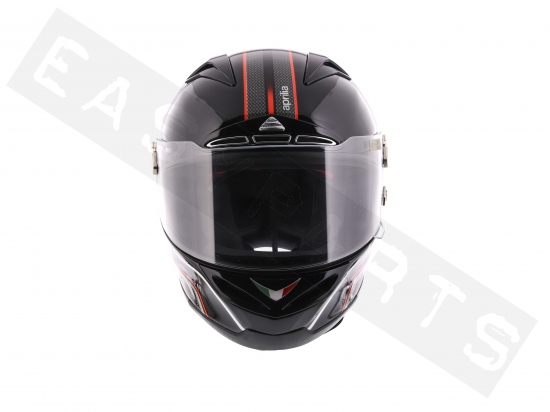 Casque intégral APRILIA TN1 Racing noir/ rouge/ Look carbone XS
